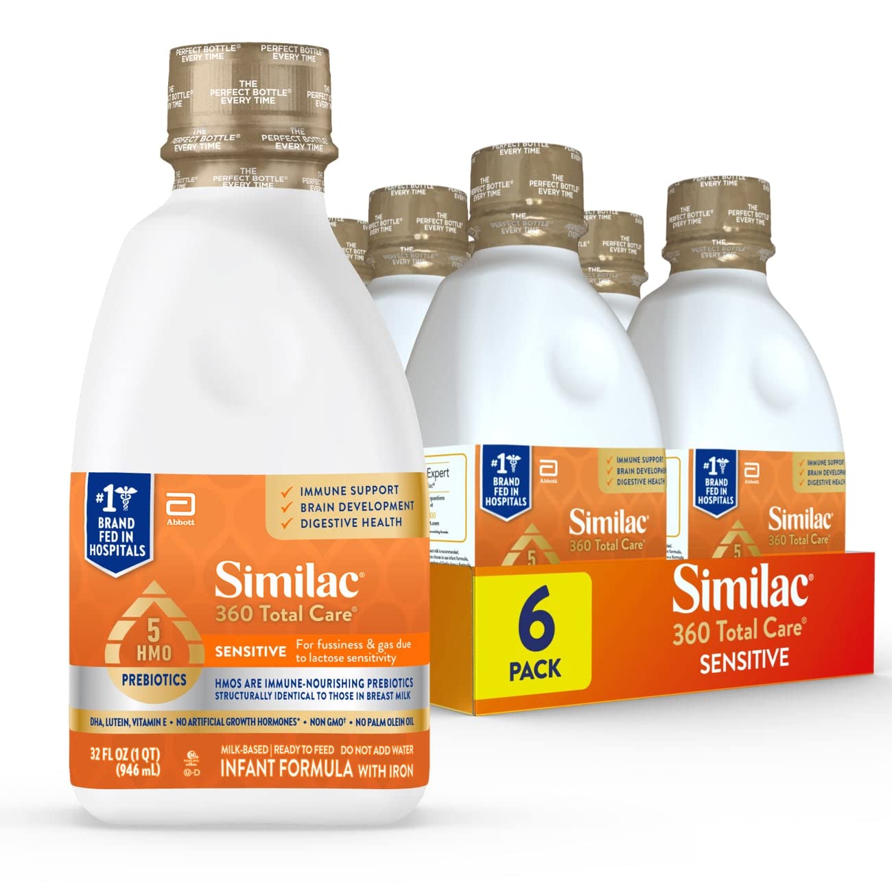 Similac 360 Total Care Sensitive Ready-to-Feed Baby Formula