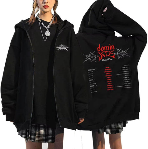 SKZ New Album ATE Hoodie Jacket Felix Hyunjin Bangchan LeeKnow Minho World Tour Zippered Sweatershirt Jacket