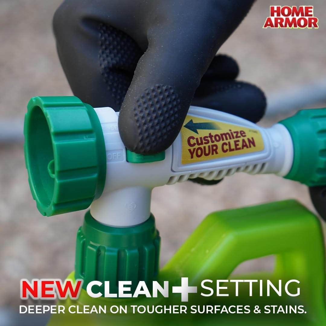 Home Armor Outdoor Cleaner+, 64 oz., Remove Stains from Mold, Mildew, Algae, Dirt and Grime for Visible Results in Seconds, No Scrubbing Required, Plant Safe When Used as Directed