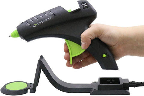 Surebonder Cordless Hot Glue Gun, High Temperature, Full Size, 60W, 50% More Power & Other Strong Materials (Specialty Series CL-800F) & DT-50 All Temperature 50 Glue Sticks, 4-Inch