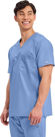 Cherokee WW Revolution Scrub for Men's Tuckable V-Neck Top 1 Chest Pocket