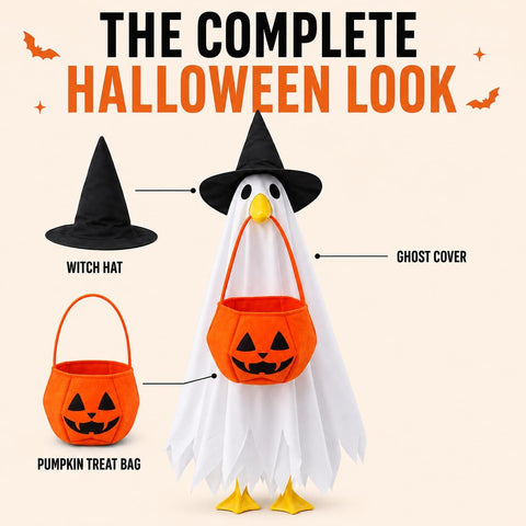 Porch Goose Halloween Outfit for 23 Inch Goose, Costume Set for Fall Decor