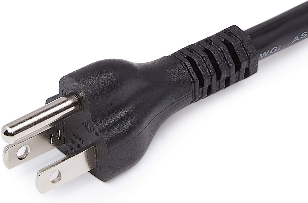 Amazon Basics Extension Cord, 3 Prong Outlet Extender, Indoor Power Cord, 13 Amps, 125V, 6 Ft, Black