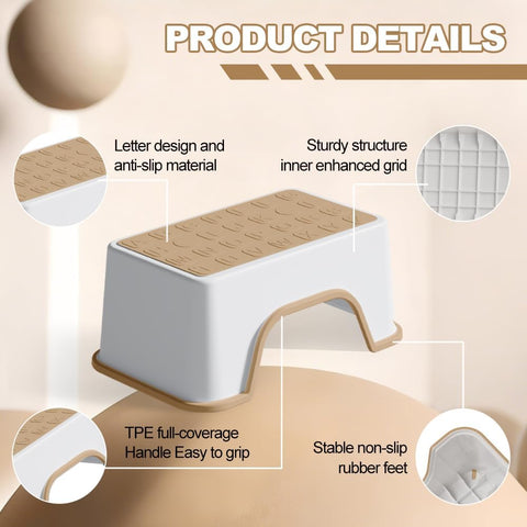5'' Height Small Step Stool, 11.8" L x 7.5" W Toddler Step Stool