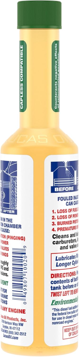 Lucas Oil 10020 Fuel Treatment - 5.25 Ounce (Pack of 24)
