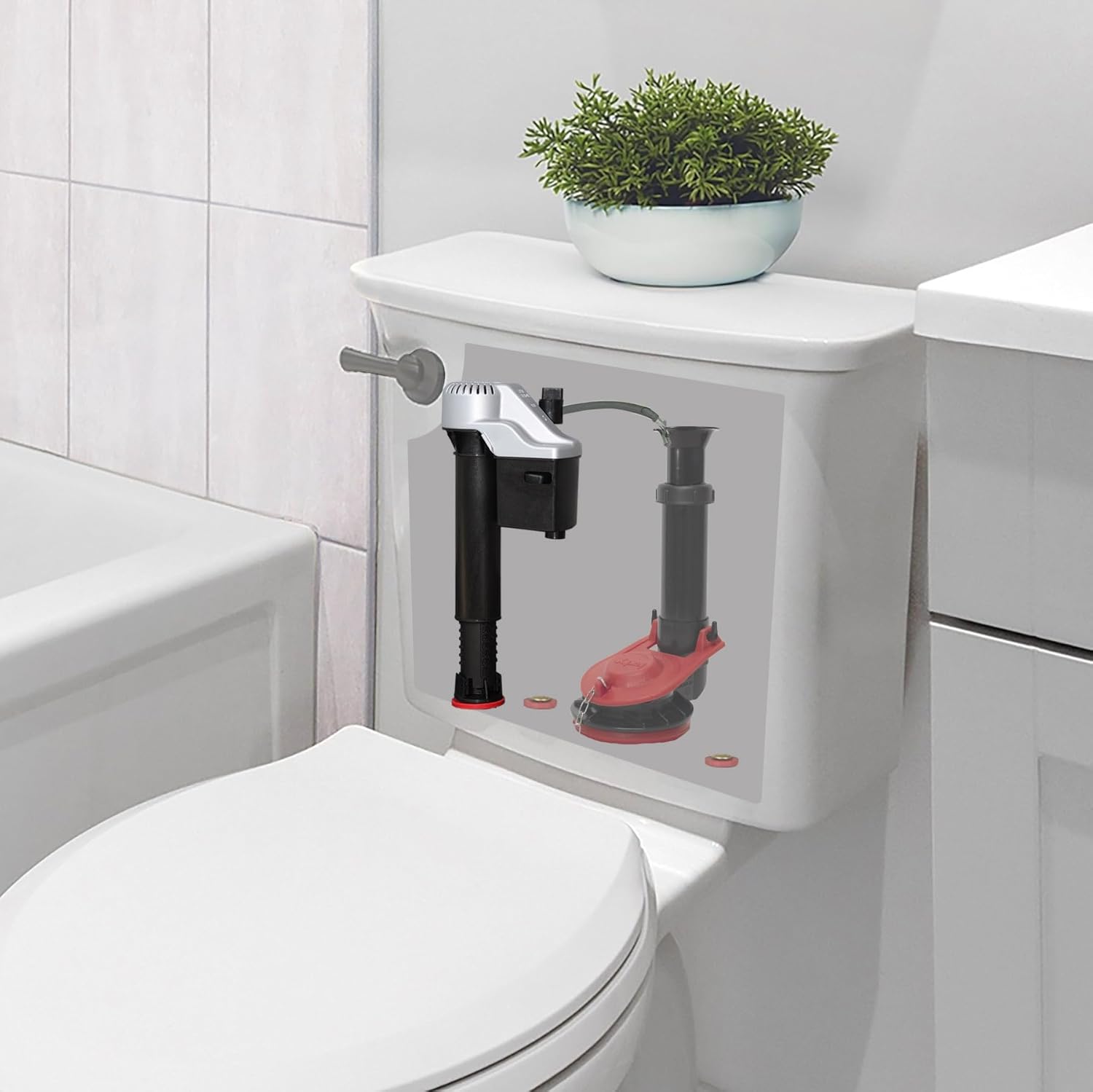 Korky QuietFILL Platinum Toilet Fill Valve - Universal Fits 99% of Toilets