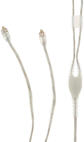 Shure Earphone Replacement Cable for SE Sound Isolating Earphones with MMCX Connection Detachable Cables (SE215, SE315, SE425, SE535, SE846) - 46-inches Long, Clear (EAC46CLS)