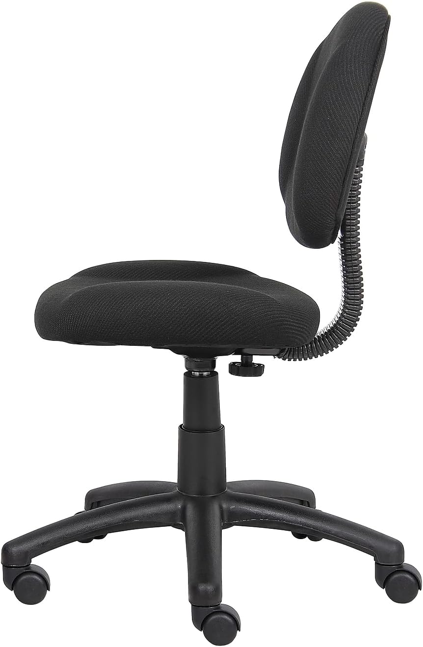 Boss Black Deluxe Posture Chair, Model Number: 217EBONY