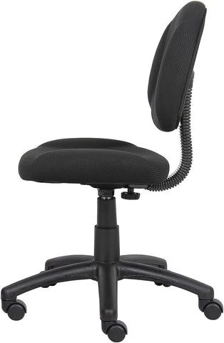 Boss Black Deluxe Posture Chair, Model Number: 217EBONY