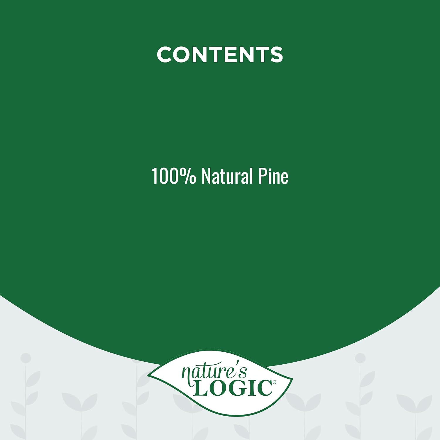 NATURE'S LOGIC Pine Pellet Cat Litter - 100% Natural - Unscented, 12 lb