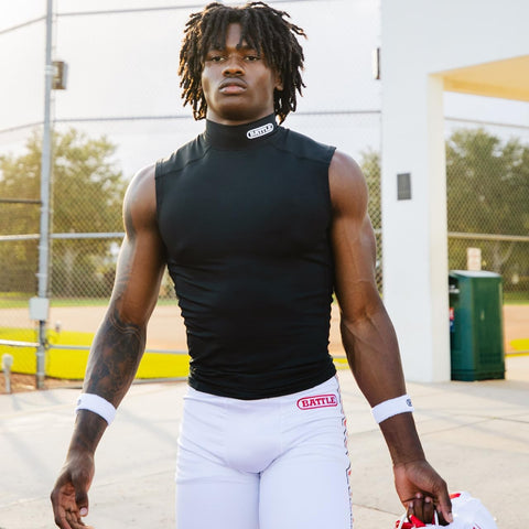 Battle Sports PRO Compression Sleeveless Mock Neck, Adults