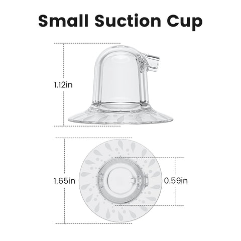 15mm Small Suction Cup for Electric Nipple Corrector - 2 PCS