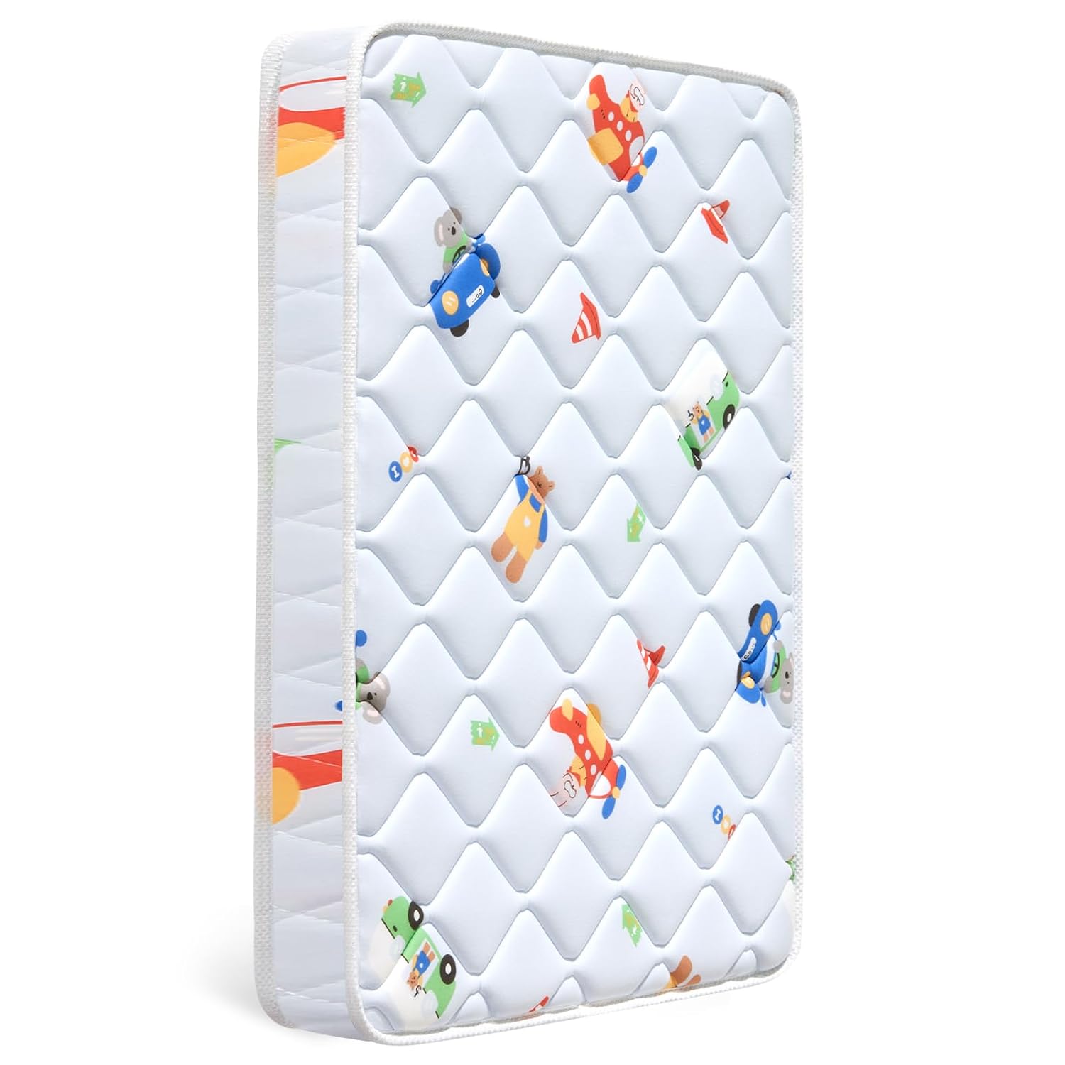 Letmxiu Premium Baby Mattress for Crib and Toddler Bed, 100% Knitted Fabric, Premium Fleece Surface-Hypoallergenic, Soft Breathable, 5" Thick-Firm and Optimal Support, Non-Toxic Crib Mattress
