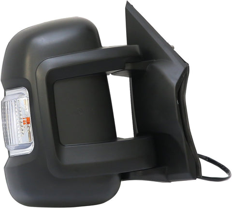 Passenger Right Side Mirror Replacement Power Door Mirror Signal Light Fit Ram Promaster 1500, 2500, 3500, New Six, Work Van