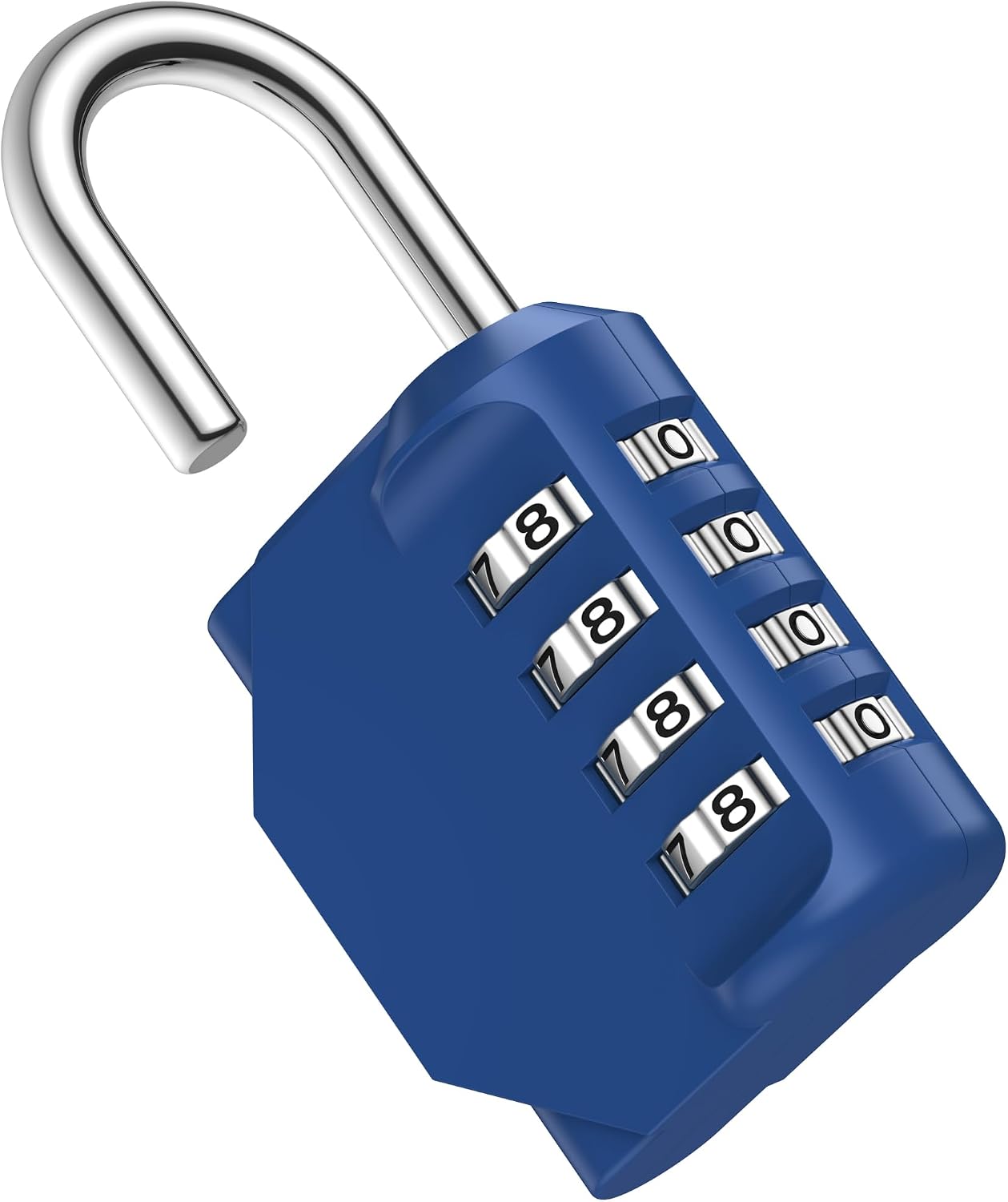 Puroma Combination Lock 4 Digit Gym Locker Padlock Waterproof, 1 Blue