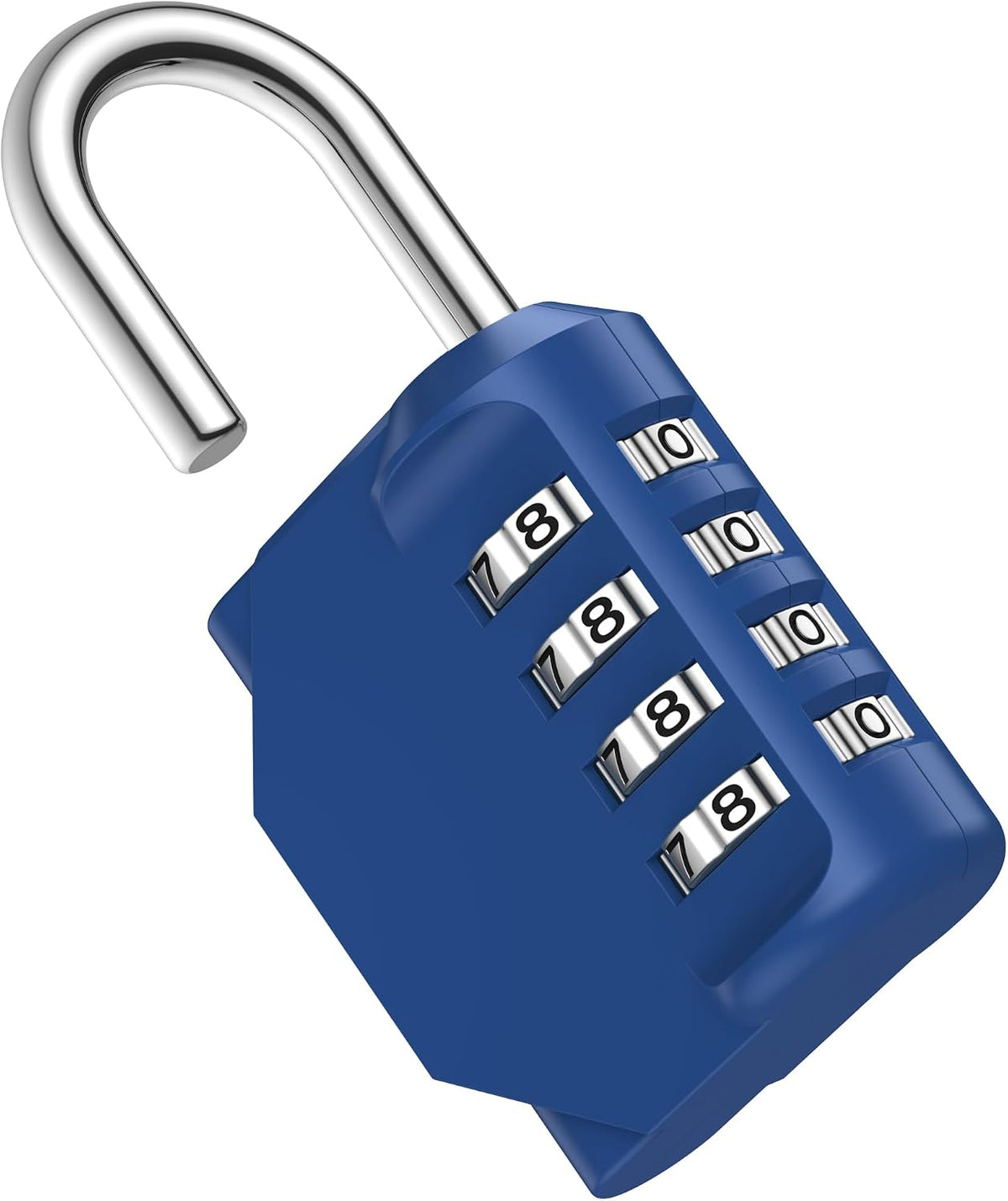 Puroma Combination Lock 4 Digit Gym Locker Padlock Waterproof, 1 Blue