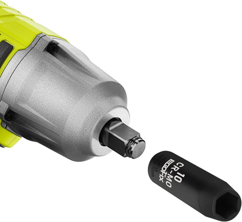 3/8" Drive Deep Impact Socket, 10mm Metric Socket, CR-MO 6 Point for Easy Removal of Axle Nut