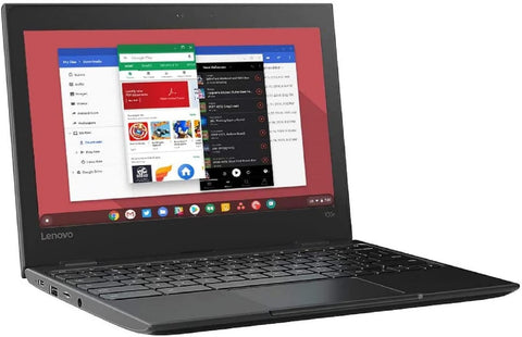 Lenovo 100e 81ER000BUS 11.6" HD Chromebook, Intel Dual-Core Celeron N3350 1.1 GHz up to 2.4 GHz, 4GB RAM, 32GB SSD, Bluetooth, USB Type C, 802.11ac, Webcam, Chrome OS (Renewed)