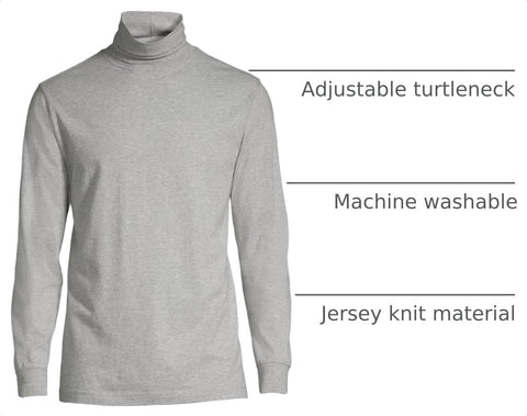 Lands' End Men's Super-T Cotton Turtleneck
