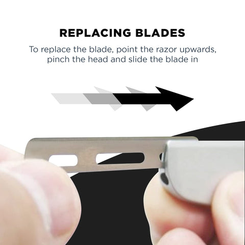 Feather Artist Club Black SS Straight Razor - Straight Razor for Single Straight Edge Barber Razor Blades - Professional Shaving Razor for Men - Made in Japan