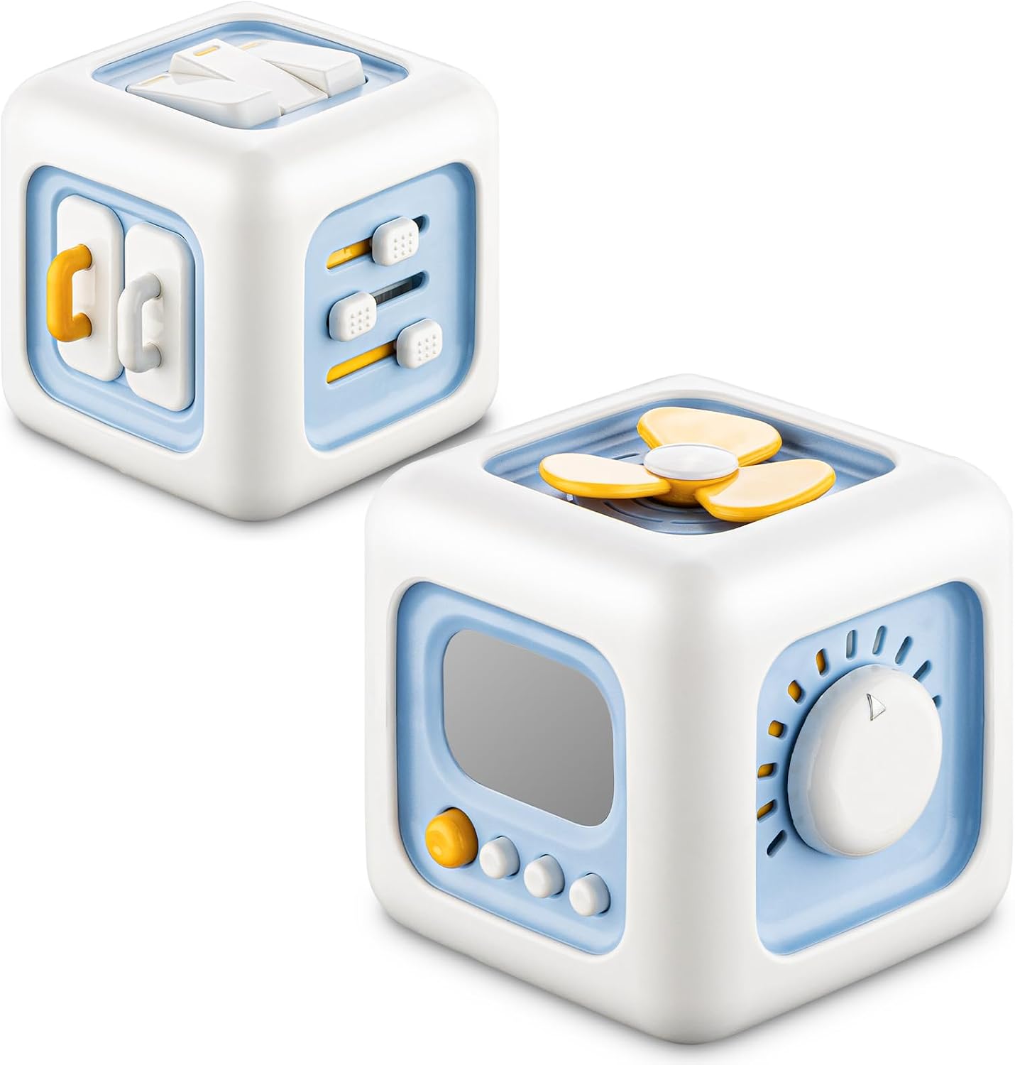 SOCBTNSO Montessori Busy Cube Travel Toy for Toddlers