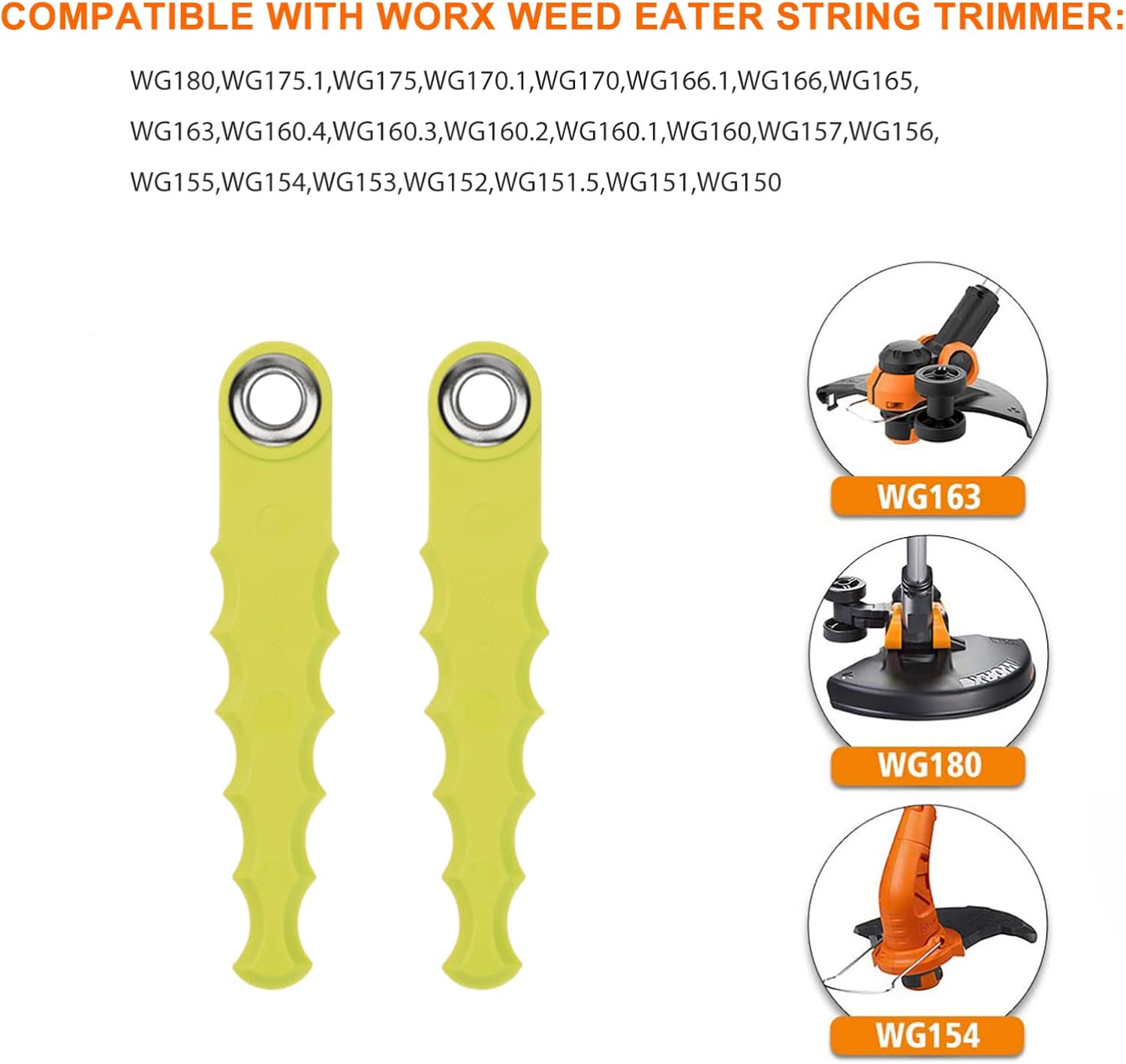 THTEN WA0010 WA0004 Trimmer Blade Fit for Worx WG180 WG175 String Trimmer