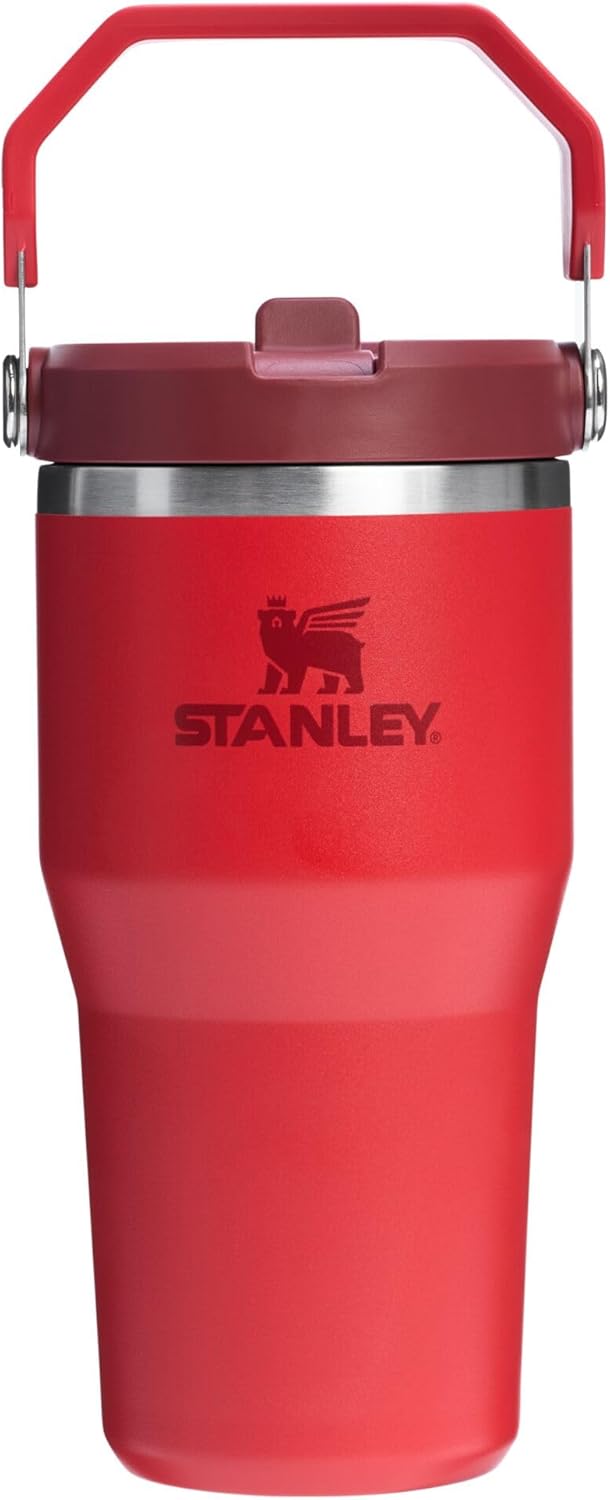 STANLEY IceFlow 2.0 Flip Straw Tumbler, 20 oz, Chili Red