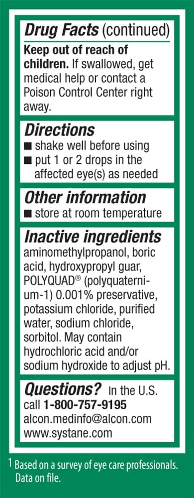Systane Ultra Lubricant Dry Eye Drops, 0.14 Fl Oz