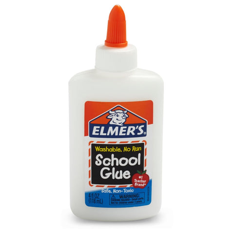 Elmer's Liquid School Glue, Slime & Craft, Safe and Non-Toxic, Washable, White, 4 Ounces Each, 12 Count - For Classroom, Home, Office, Teacher Supplies, #1 Teacher Brand