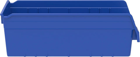 Akro-Mils 30088 Plastic Nesting ShelfMax Storage Bin Box, 18x8x6-Inch, Blue (8-Pack)