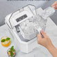 Silonn Ice Maker Countertop, Portable Ice Machine with Carry Handle, Self-Cleaning Ice Makers with Basket and Scoop, 9 Cubes in 6 Mins, 26 lbs per Day, Ideal for Home, Kitchen, Camping, RV