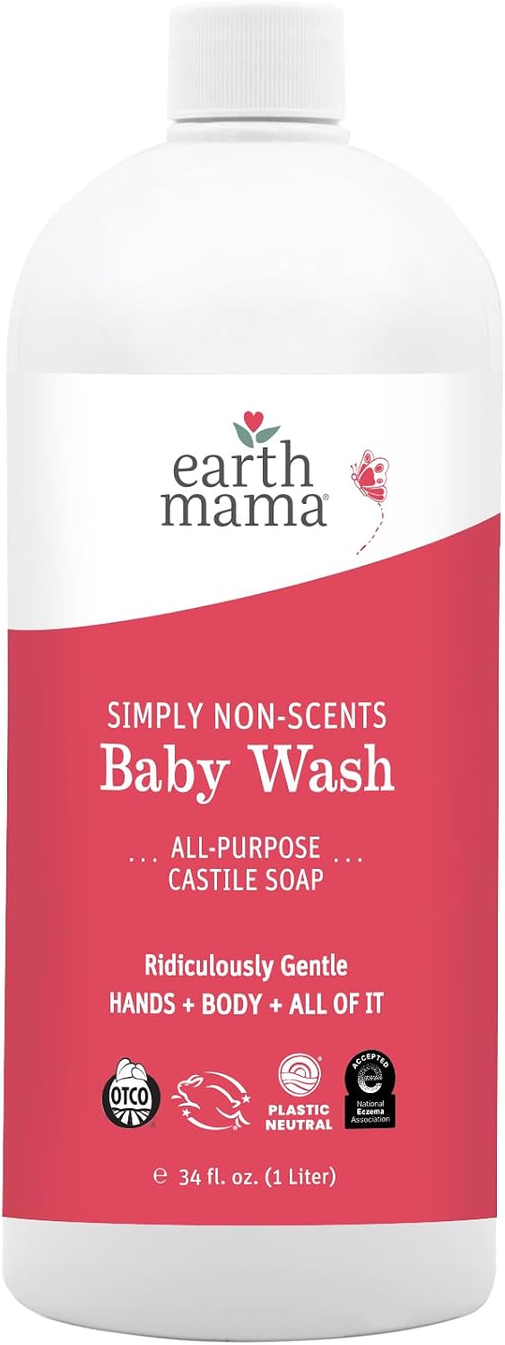 Earth Mama - Simply Non-Scents Baby Wash - 34 fl oz