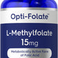 Carlyle L Methylfolate 15mg | 120 Capsules | Value Size | Max Potency | Optimized and Activated | Non-GMO, Gluten Free | Methyl Folate, 5-MTHF | by Opti-Folate