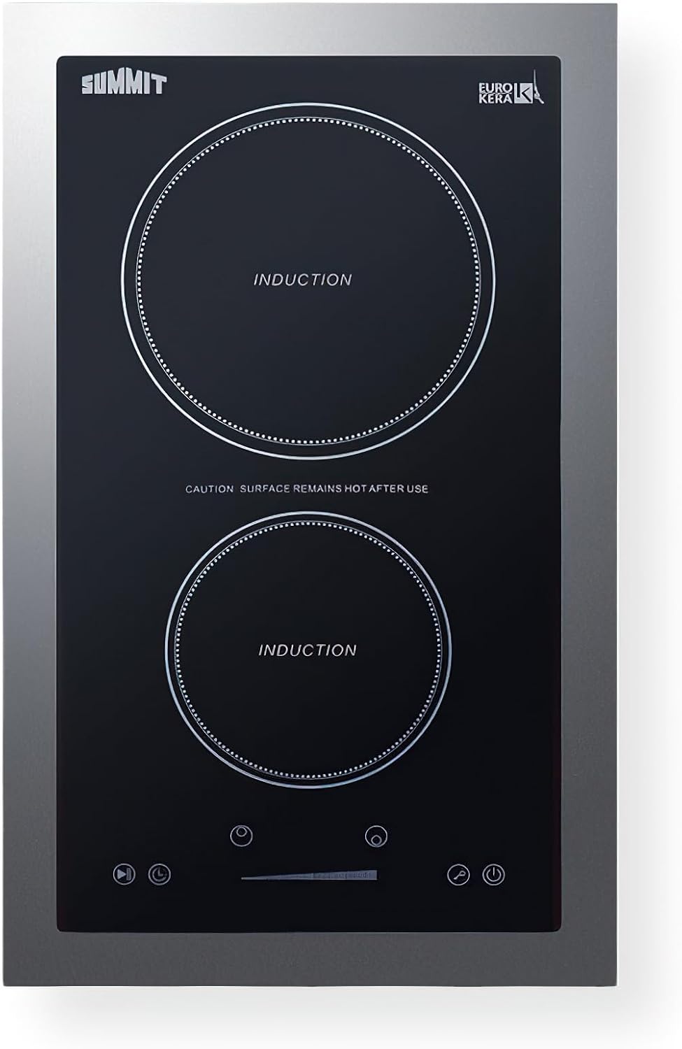 Summit 13" Induction Cooktop, Black - SINC2B115TK13