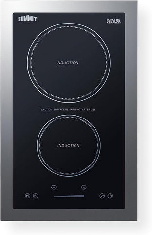 Summit 13" Induction Cooktop, Black - SINC2B115TK13