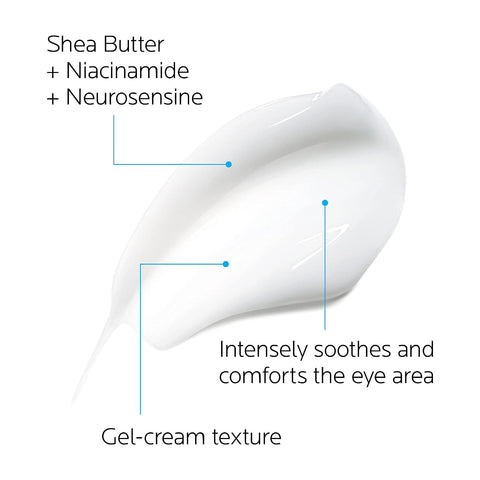 La Roche-Posay Toleriane Dermallergo Eye Cream for Sensitive Skin 0.68oz | Soothing moisturizer comforts sensitive skin. Allergy tested, fragrance free, alcohol free. Formerly Toleriane Ultra Eyes.