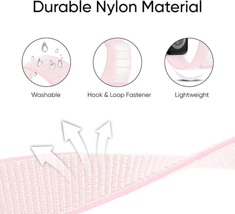 6 Pack Sport Nylon Loop Band Compatible with Apple Watch Band 38mm 40mm 41mm 42mm 44mm 45mm 46mm 49mm for Women Men, Adjustable Breathable Braided Straps for iWatch Series 11/10/9/8/7/6/5/4/3/SE/Ultra