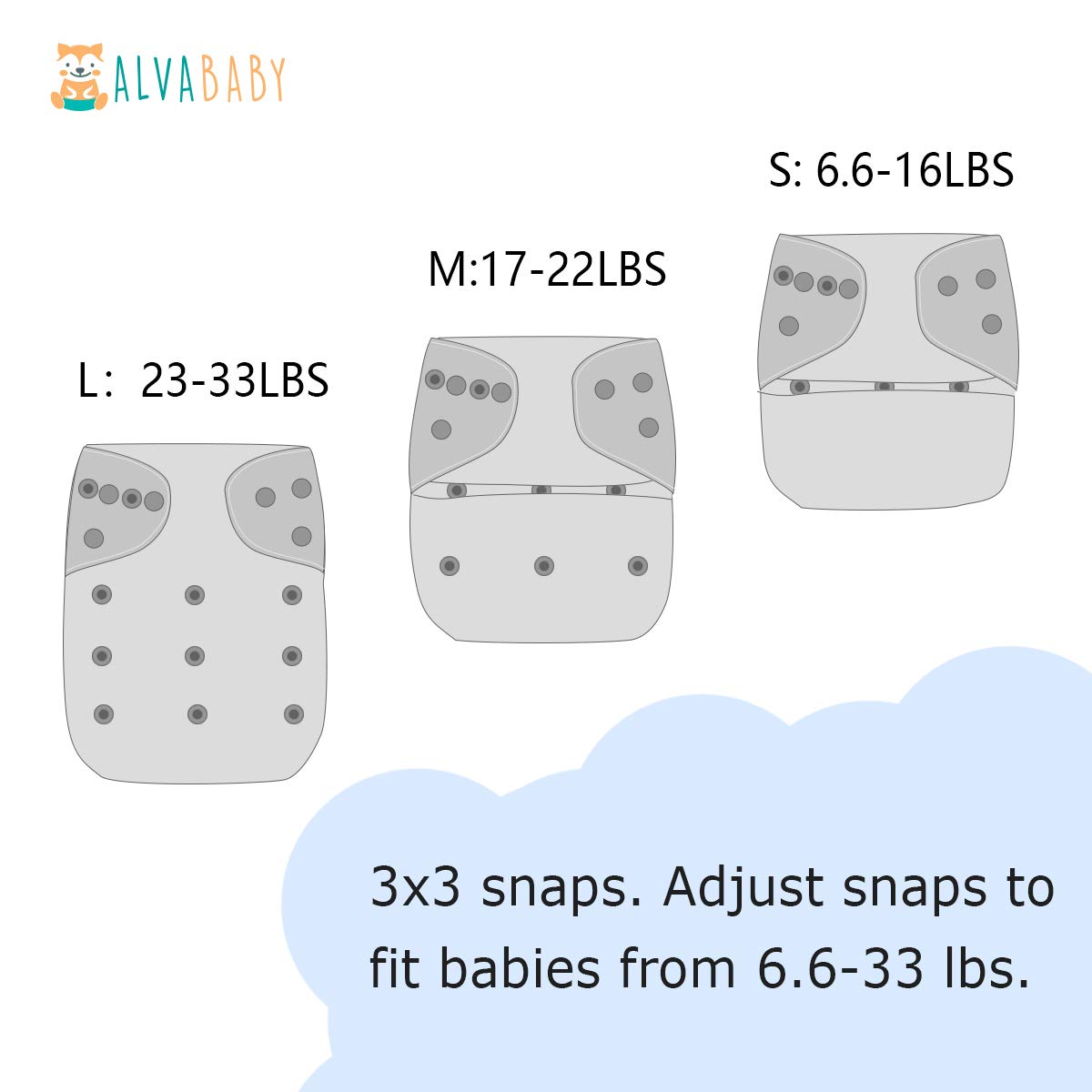 ALVABABY Christmas Baby Cloth Diaper 6 Pack with 12 Inserts One Size Cloth Diaper Covers Adjustable Washable Reusable for Baby Girls and Boys