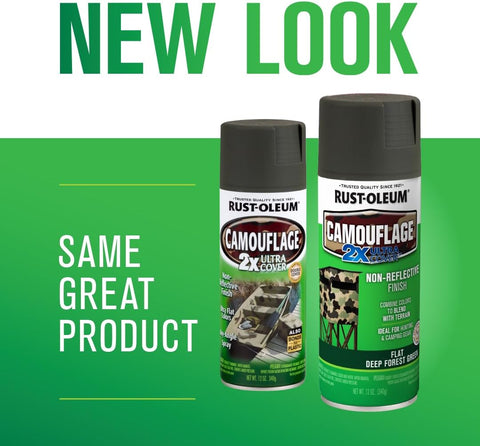 Rust-Oleum Camouflage 2X Ultra Cover Deep Forest Green Spray Paint