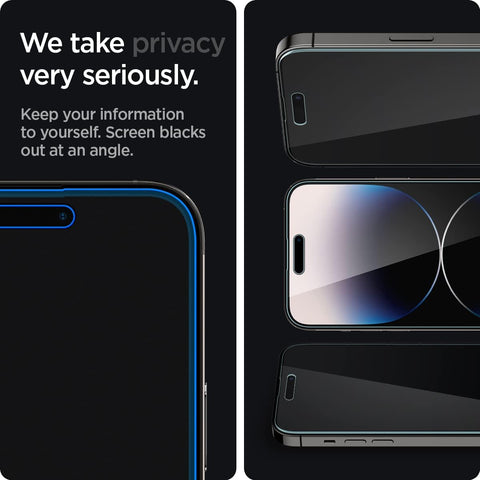 Spigen GlasTR EZ FIT Privacy Screen Protector for iPhone 14 Pro