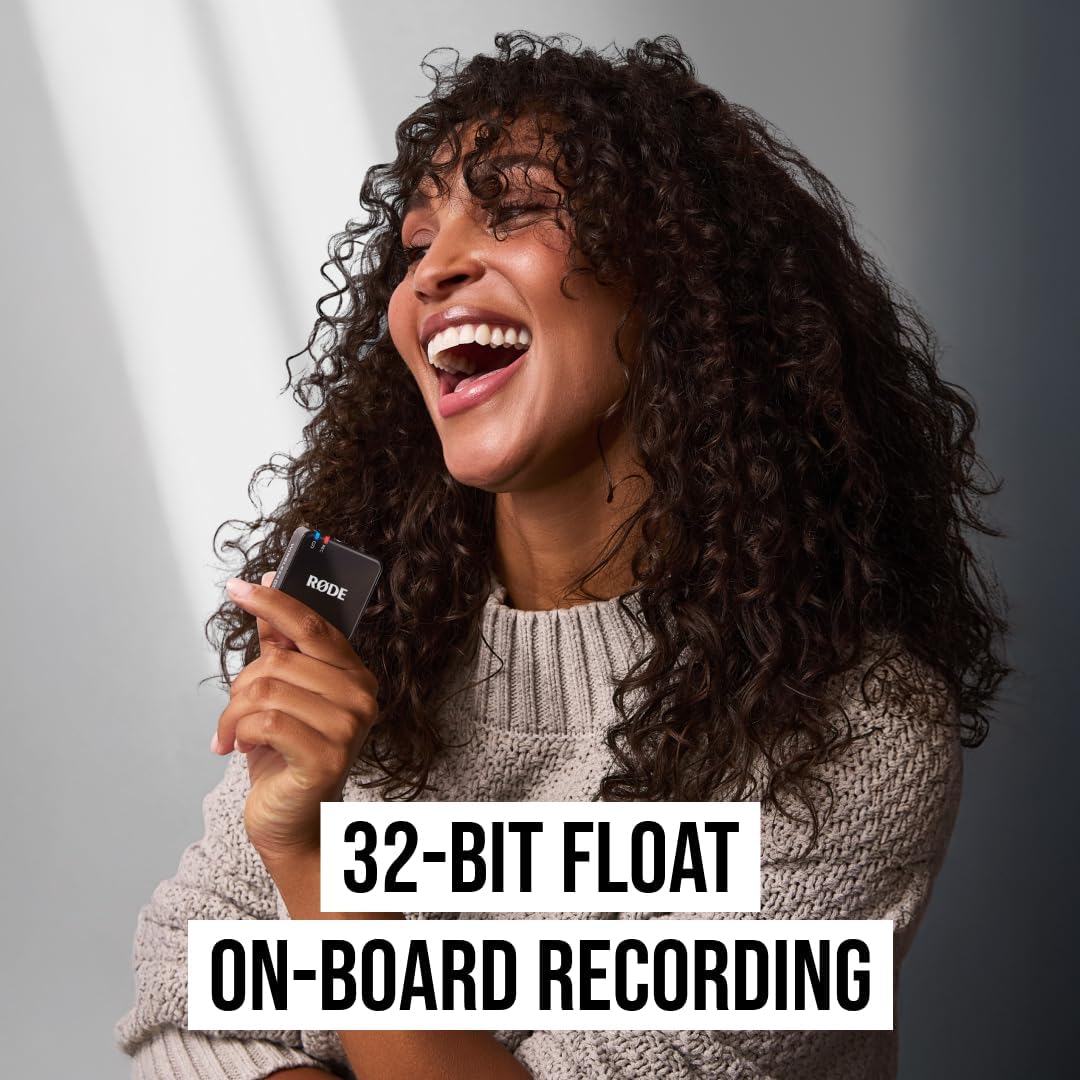 RØDE Wireless GO III (Gen 3) – Compact Wireless Mic – Pristine Audio, 32-bit Float Recording, Automatic Level Control, for Phones, Cameras and Computers (Black)