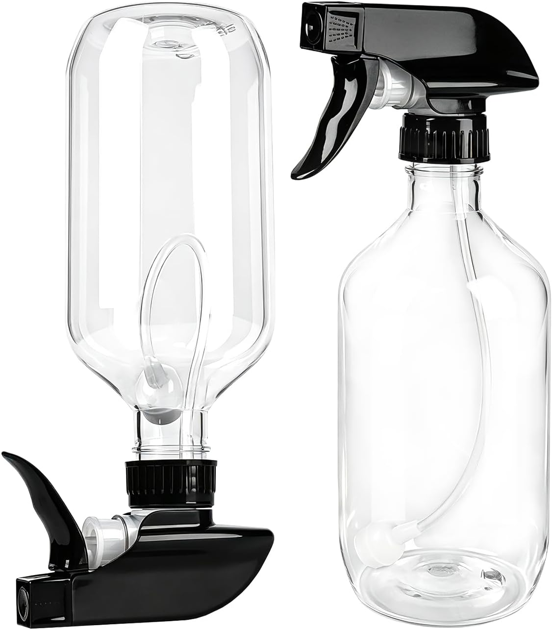 2 Pack 16oz Spray Bottles with Adjustable Spray Nozzles for Cleaning
