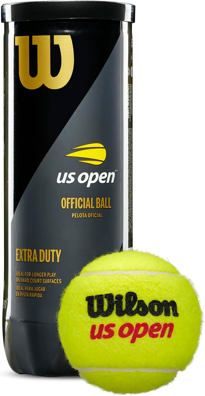 WILSON US Open Extra Duty Tennis Balls - 12 Cans (36 Balls) + 24 Cans (72 Balls)