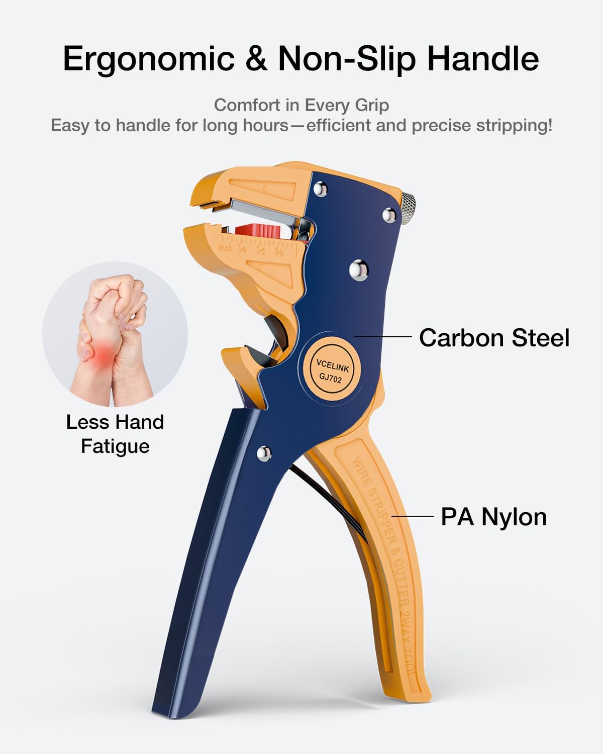 VCELINK Wire Stripper and Cutter, Quick Strip Automatic Wire Stripper