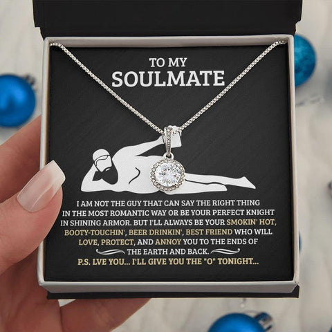 Birthday Gifts for Wife from Husband | Soulmate Necklace with Heartfelt Message Card & Box | Anniversary, Birthday, Christmas or Valentine’s Day Gift for Girlfriend, Fiancée