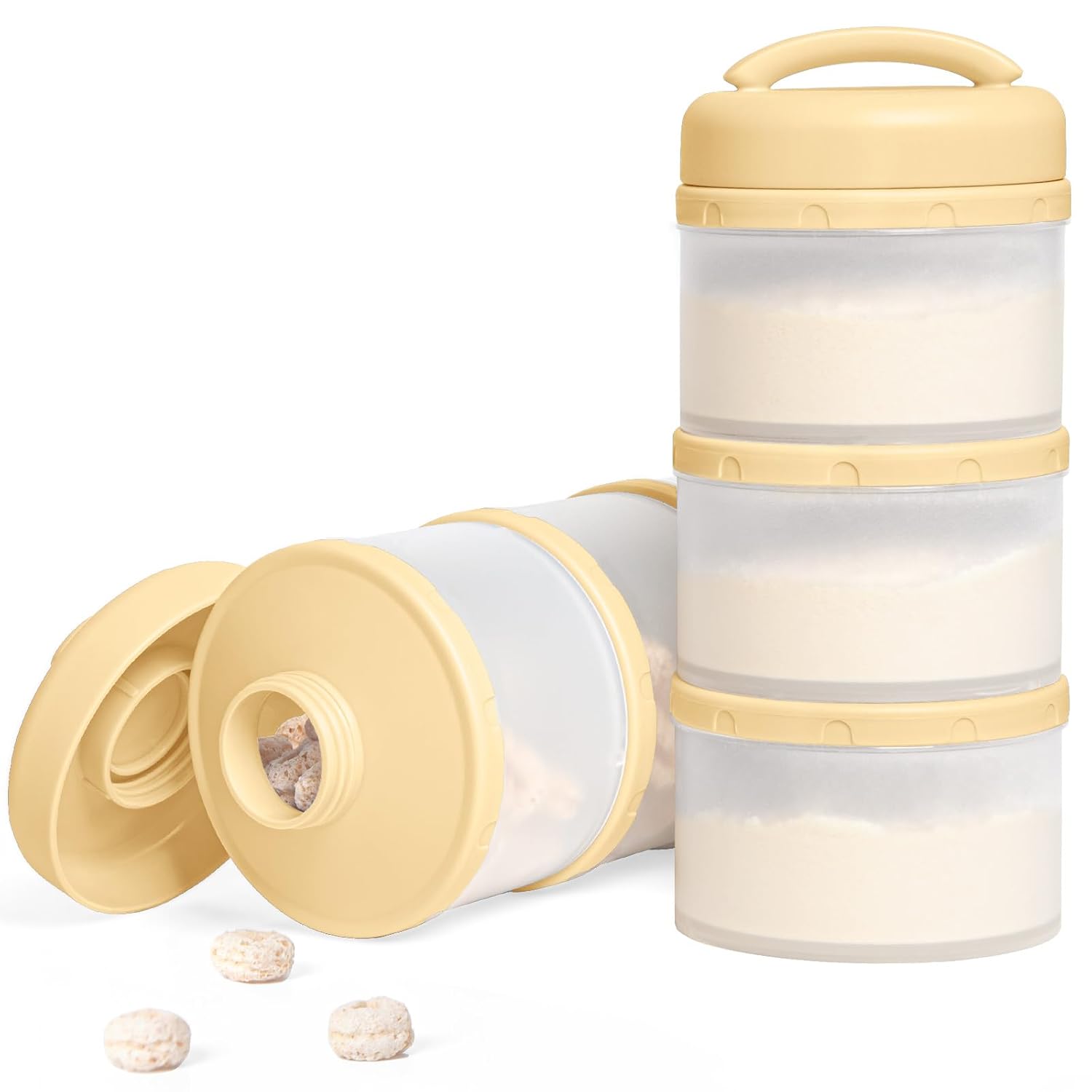 Termichy Stackable Formula Dispenser Portable: Milk Powder Container to go