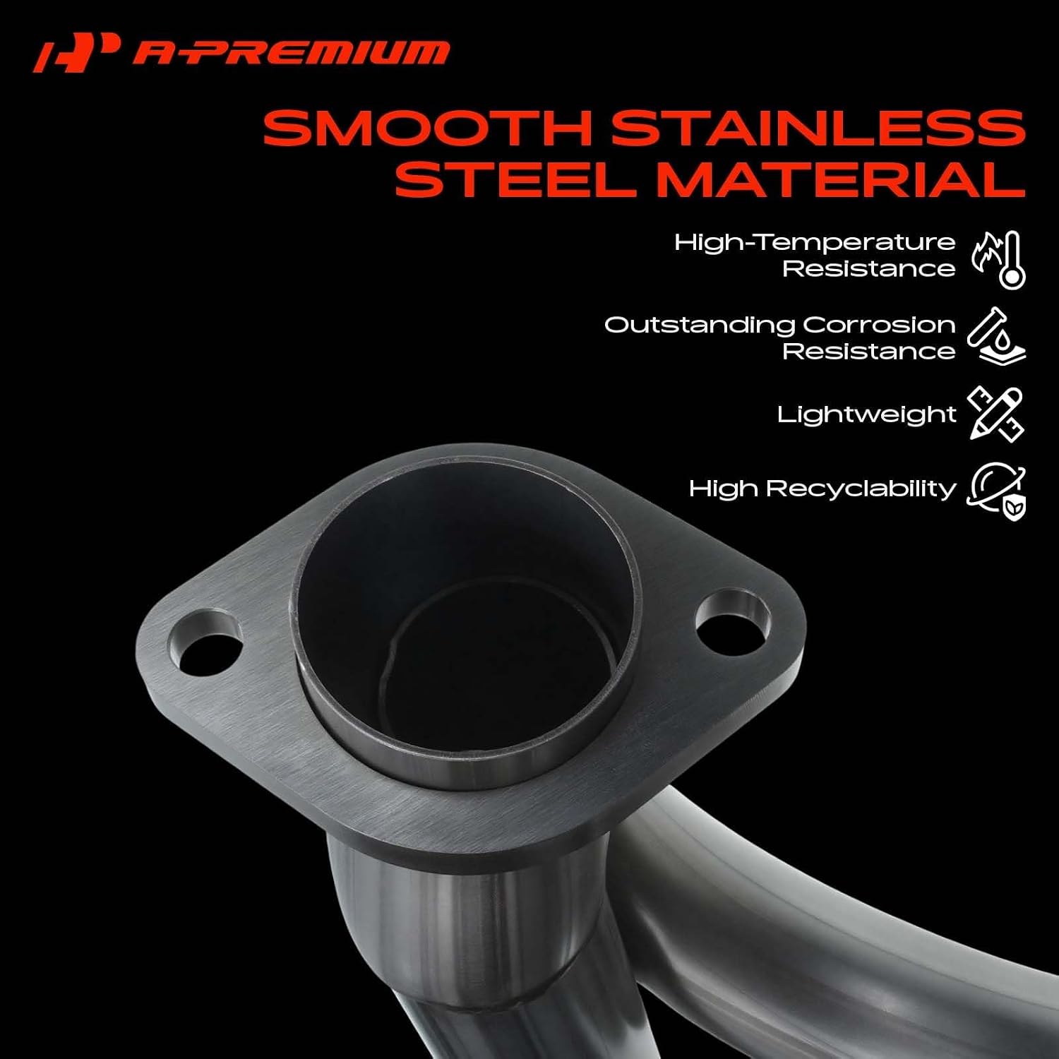 A-Premium New Stainless Steel Exhaust Manifold Kit W/Gaskets & Hardware