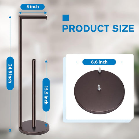 Toilet Paper Holder Stand, Bronze Toilet Paper Holder Free Standing