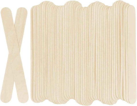 KTOJOY 100Pcs Jumbo Wooden Craft Sticks Popsicle Stick 6” Long x 3/4”Wide Treat Ice Pop for DIY Crafts，Home Art Projects, Classroom Supplies