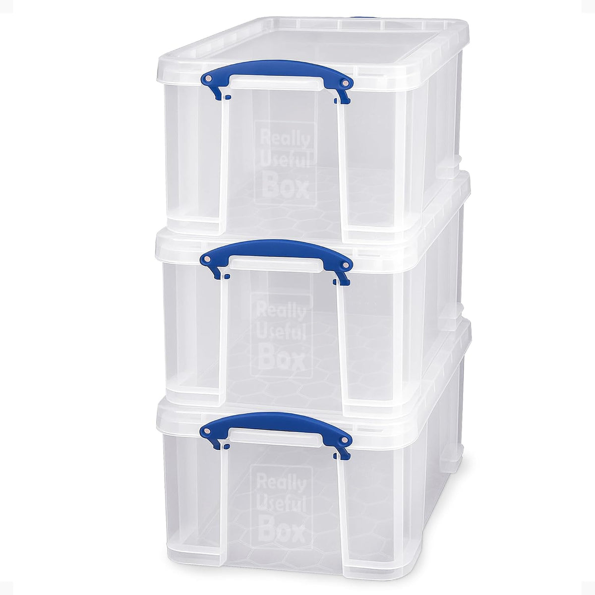 Really Useful Box 32 Liter Storage Container, 3 Pack